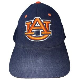 Auburn Tigers Logo Navy Orange Cap Hat Top of The World Stretch
